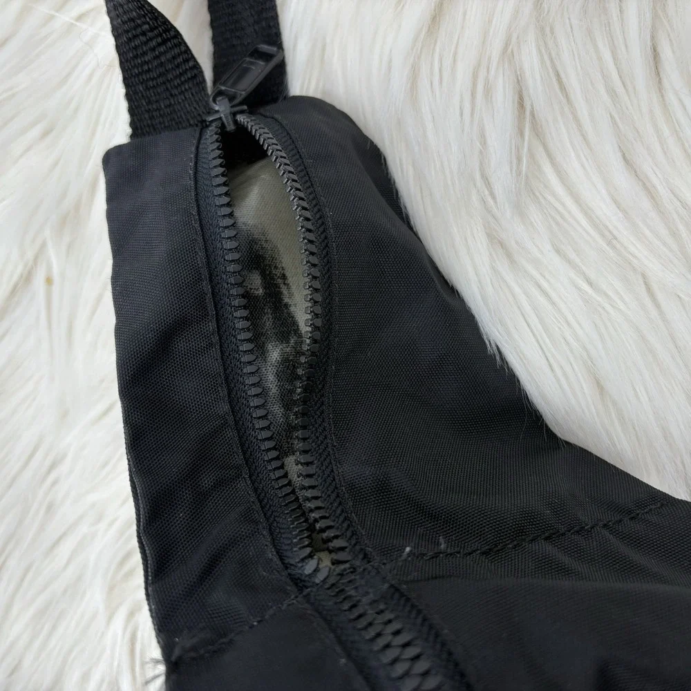 Vintage Quicksilver XL Fanny Pach Black Neon‎ Surf Preppy